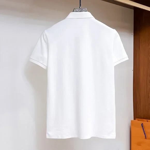 Kiton White Zipper Polo Shirt